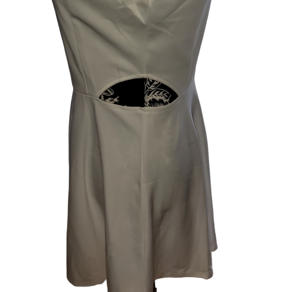 NWT BELONGSCI Womens Sleeveless Cutout A Line Cocktail Party Mini Dress sz med - Picture 6 of 9